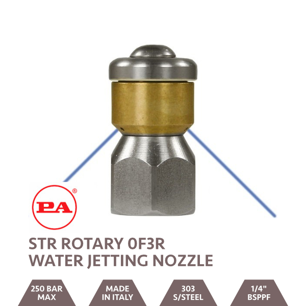STR Rotary Water Jetting Nozzle 0F3R 1/4